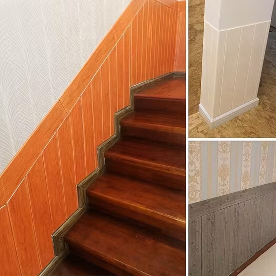 Dado, impermeabile, lavabile, facile da pulire, protezione per bambini, design in legno, leggero adesivo da parete in schiuma 3D fai da te